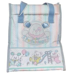 Vintage Fisher-Price Baby Puffalumps mini-tote bottle bag 90’s pastel NWT